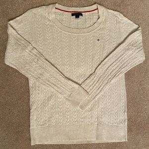 Tommy Hilfiger Cream Cable Knit